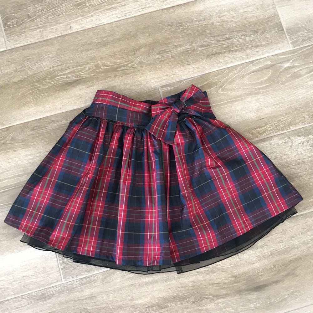 Girls GAP size M/8 plaid party skirt